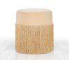 Pouf in tessuto Merkür Oro
