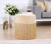Pouf in tessuto Merkür Oro (1)