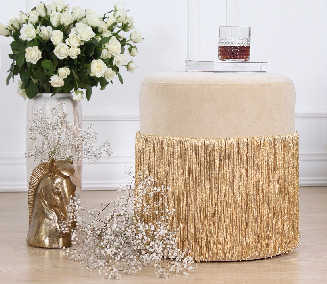 Pouf in tessuto Merkür Oro (4)