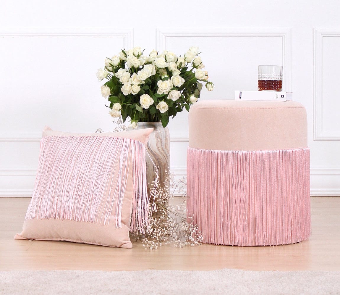 Pouf in tessuto Merkür Rosa (4)