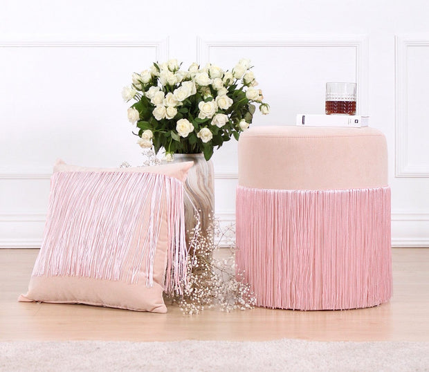 Pouf in tessuto Merkür Rosa (4)