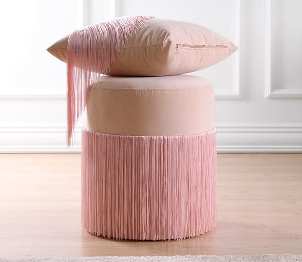 Pouf in tessuto Merkür Rosa (6)