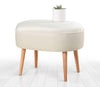 Pouf in tessuto Moile Crema