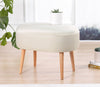 Pouf in tessuto Moile Crema (1)