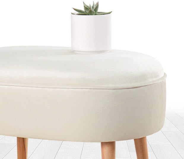 Pouf in tessuto Moile Crema (3)