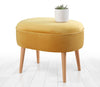 Pouf in tessuto Moile Giallo