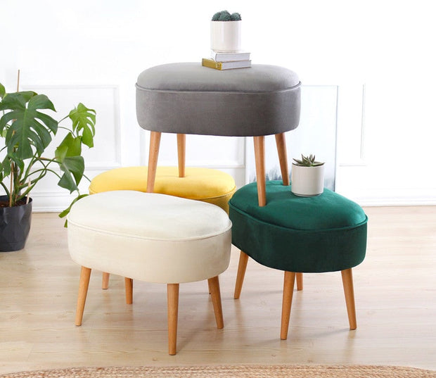Pouf in tessuto Moile Grigio (2)