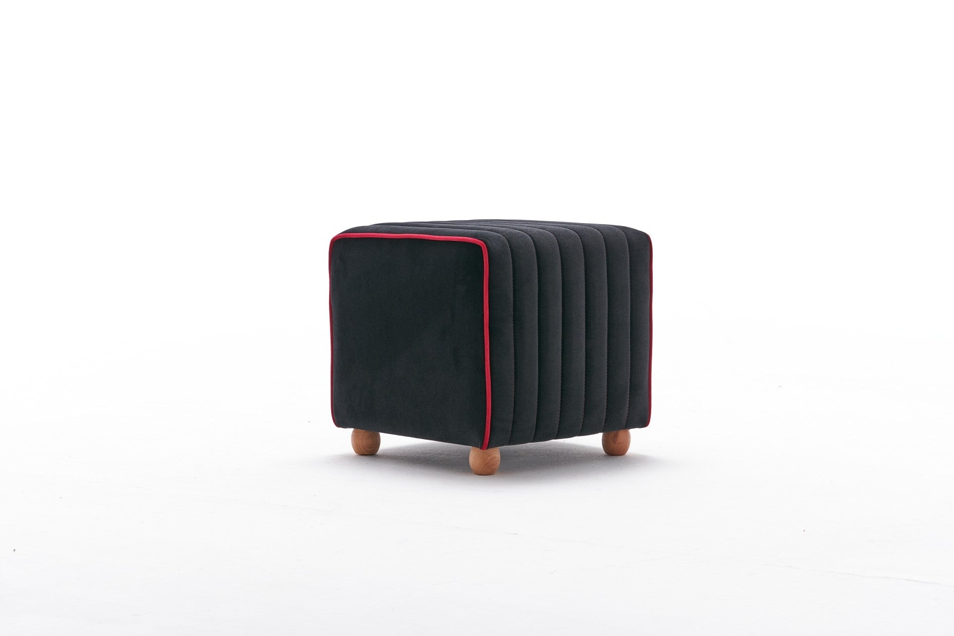 Pouf in tessuto Mona Antracite (3)