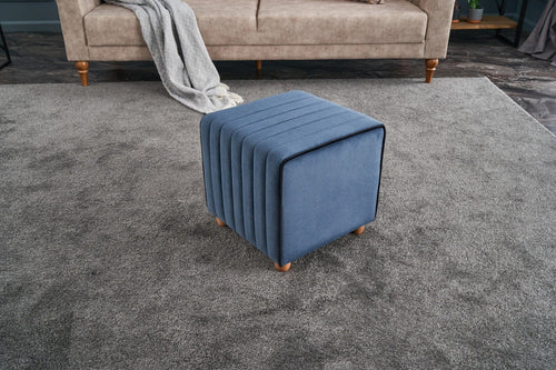 Pouf in tessuto Mona Blu (1)