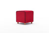 Pouf in tessuto Mona Rosso (4)