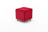 Pouf in tessuto Mona Rosso (5)