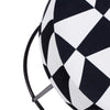 Pouf in tessuto Moon Bianco e Nero (2)