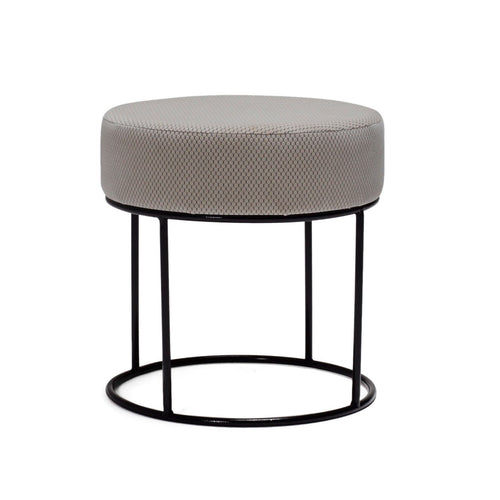 Pouf in tessuto Moon Cappuccino