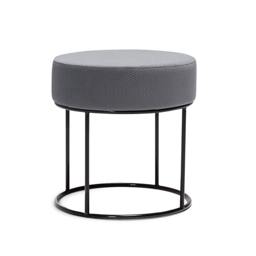 Pouf in tessuto Moon Grigio (1)