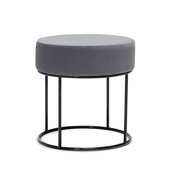 Pouf in tessuto Moon Grigio (1)