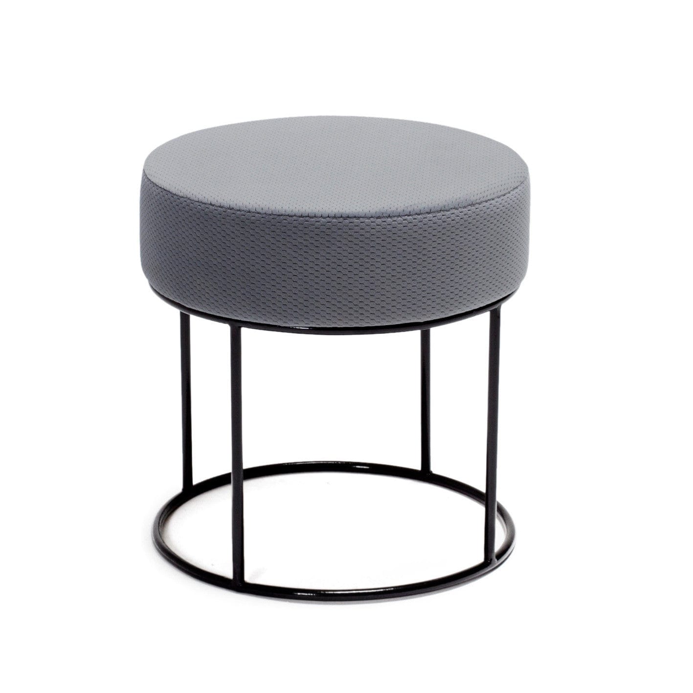 Pouf in tessuto Moon Grigio (2)