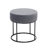 Pouf in tessuto Moon Grigio (2)