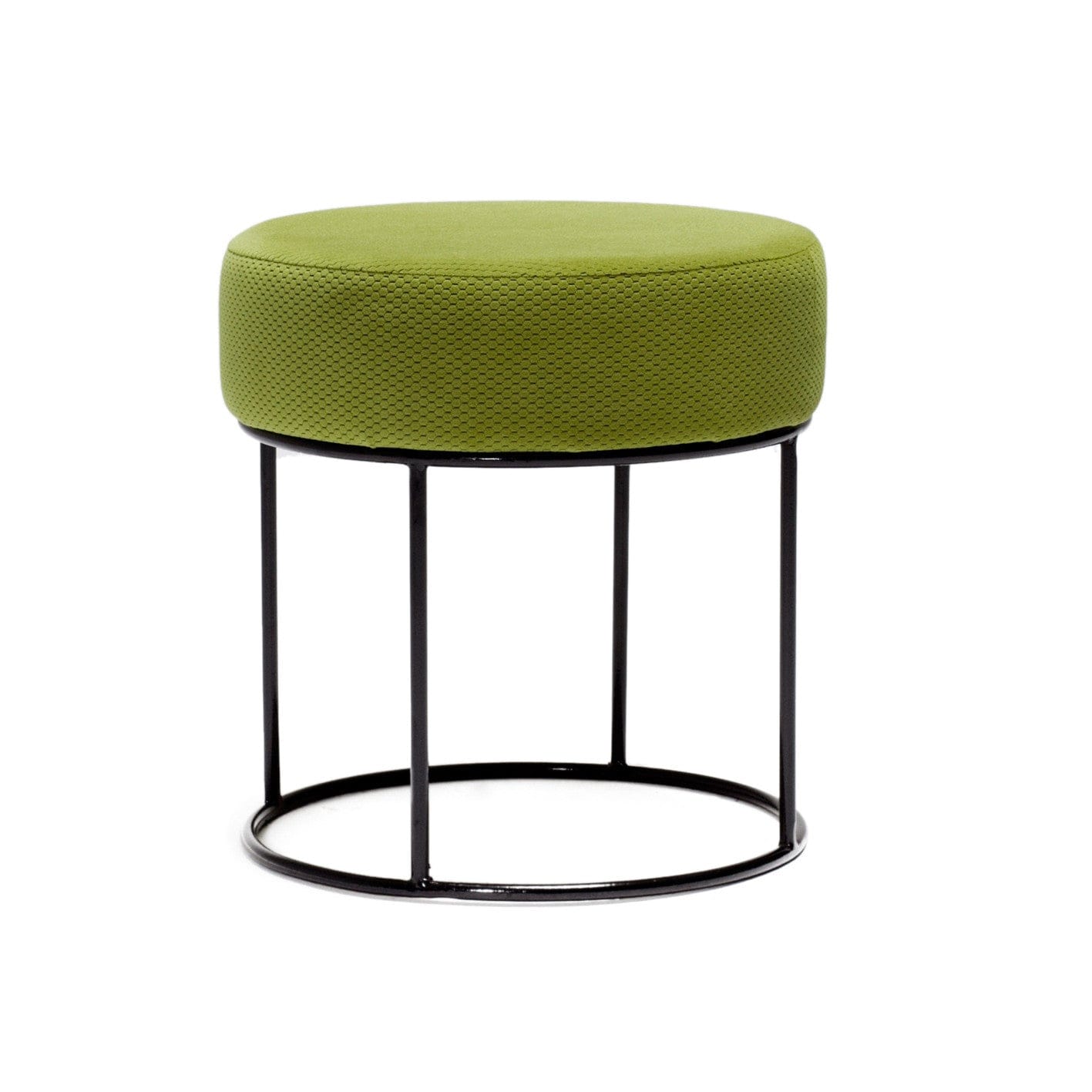 Pouf in tessuto Moon Verde
