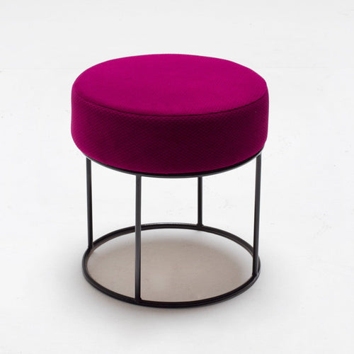 Pouf in tessuto Moon Violetto (1)