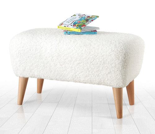 Pouf in tessuto Moouv Bianco