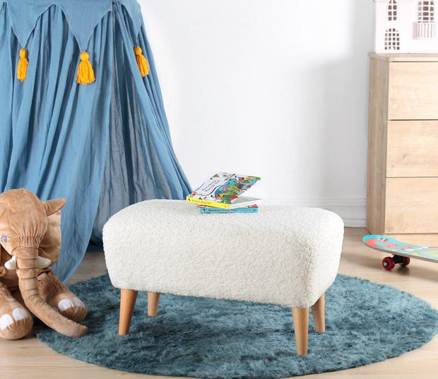 Pouf in tessuto Moouv Bianco (2)