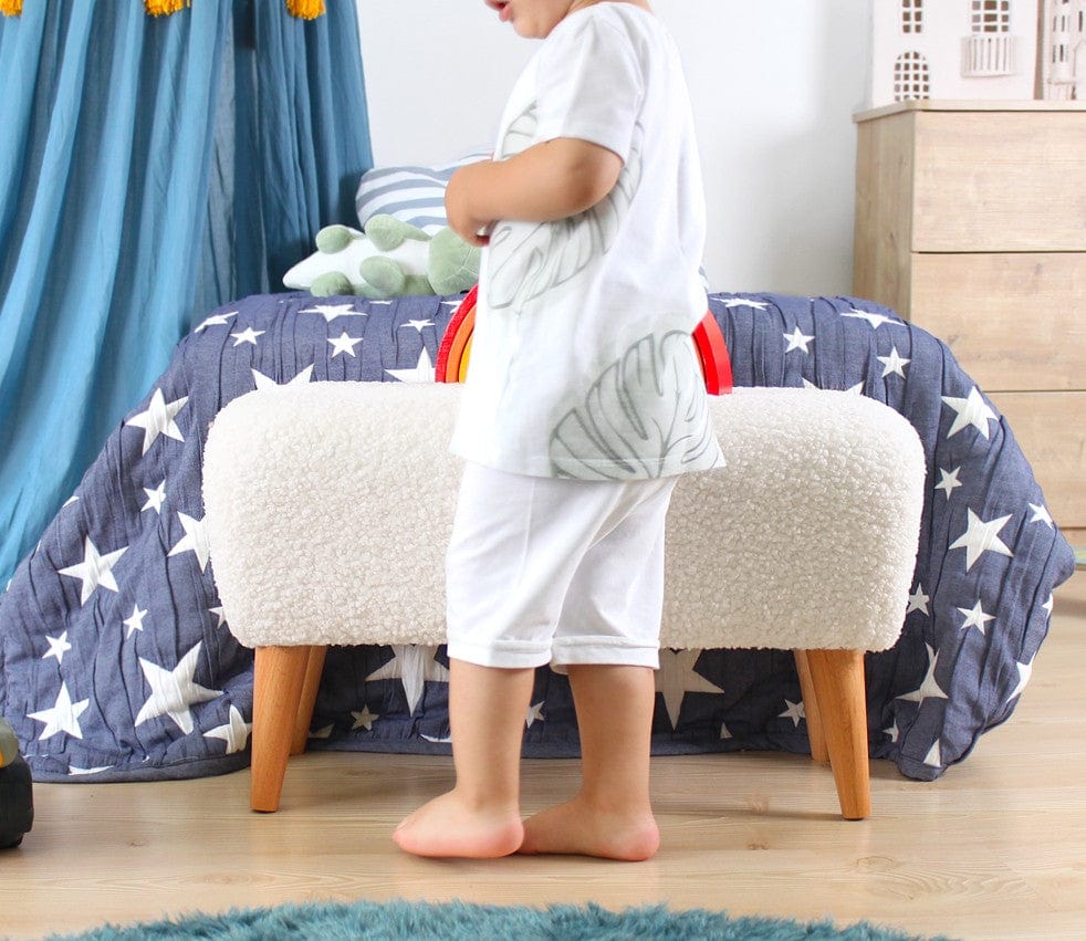 Pouf in tessuto Moouv Bianco (3)