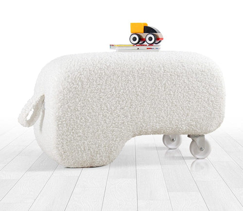 Pouf in tessuto Moouv Bianco