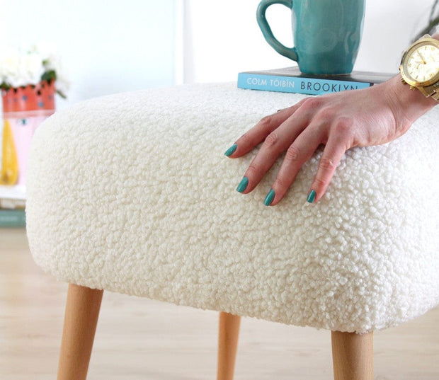Pouf in tessuto Moouv Bianco (4)