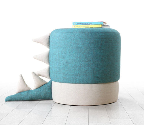 Pouf in tessuto Moouv Blu