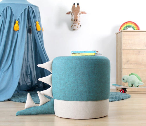 Pouf in tessuto Moouv Blu (1)