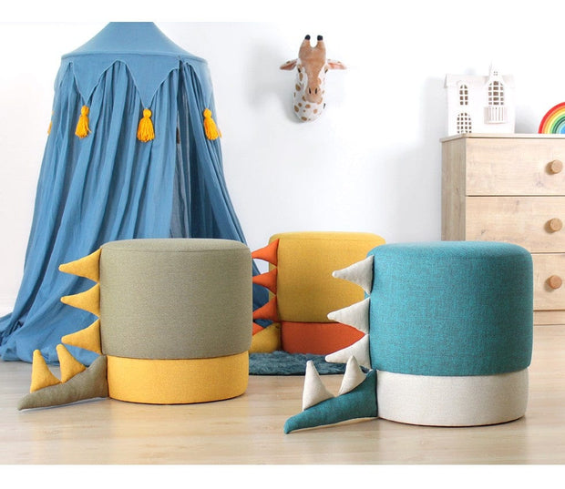 Pouf in tessuto Moouv Blu (3)