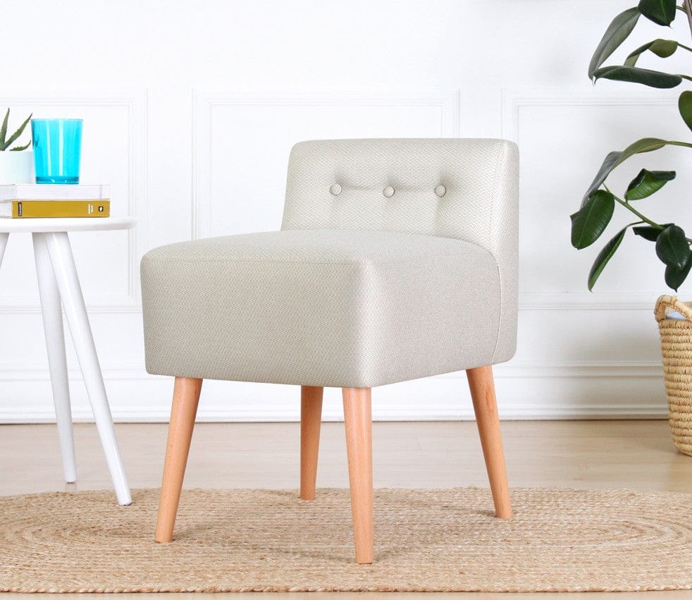Pouf in tessuto Moouv Crema