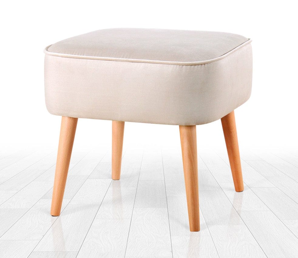 Pouf in tessuto Moouv Crema