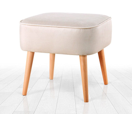 Pouf in tessuto Moouv Crema