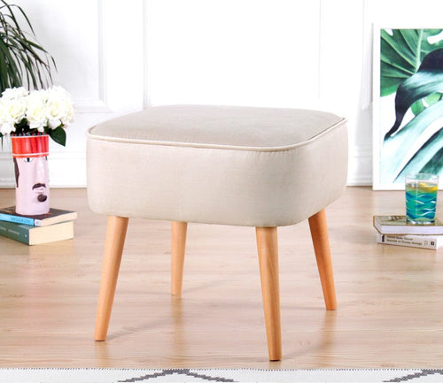 Pouf in tessuto Moouv Crema (1)