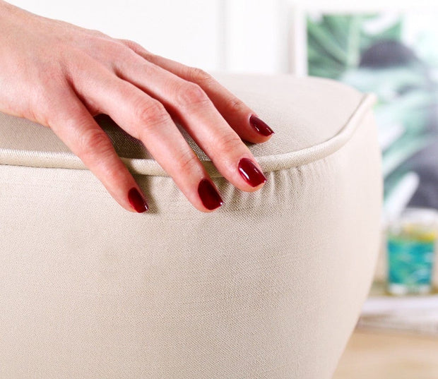 Pouf in tessuto Moouv Crema (3)