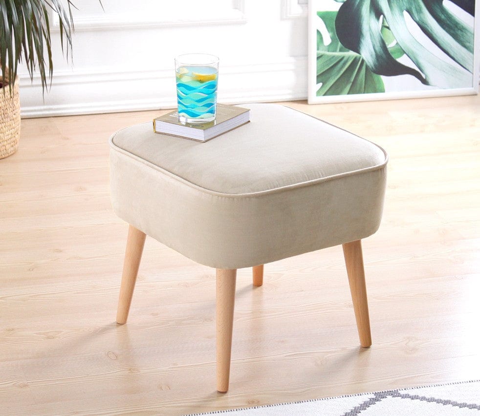 Pouf in tessuto Moouv Crema (4)
