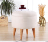 Pouf in tessuto Moouv Crema (1)