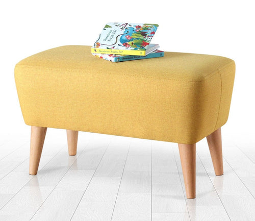 Pouf in tessuto Moouv Giallo