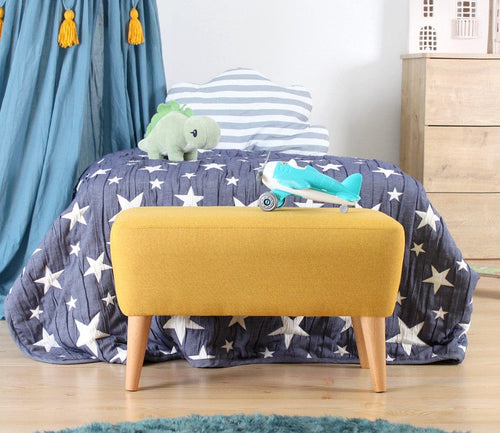Pouf in tessuto Moouv Giallo (1)