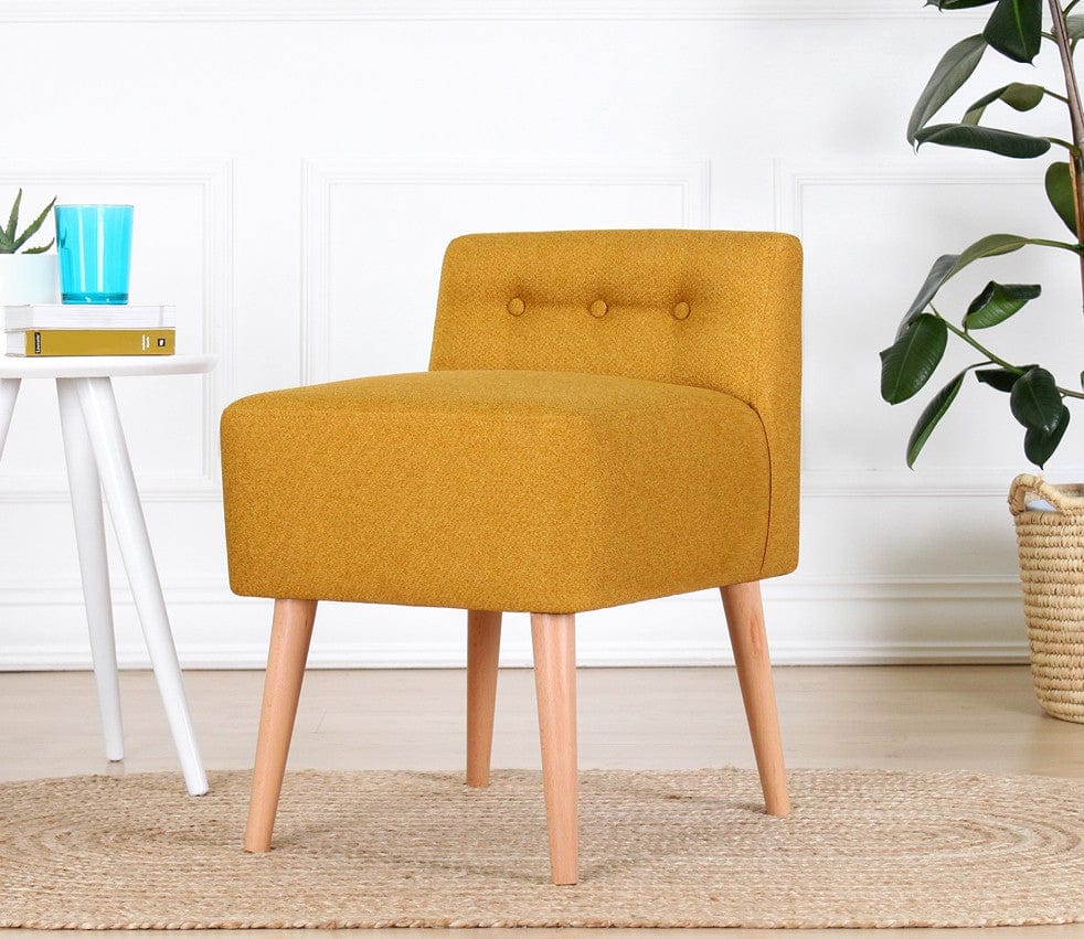 Pouf in tessuto Moouv Giallo