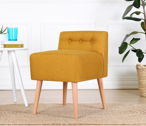 Pouf in tessuto Moouv Giallo