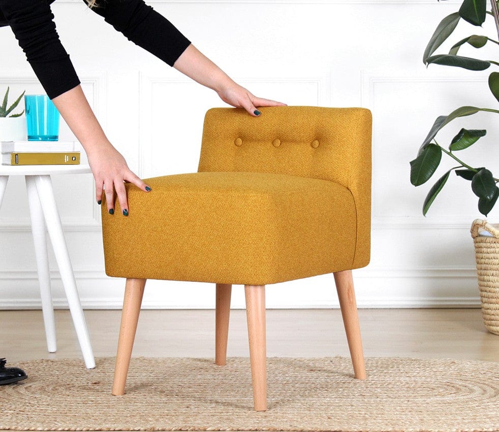Pouf in tessuto Moouv Giallo (2)