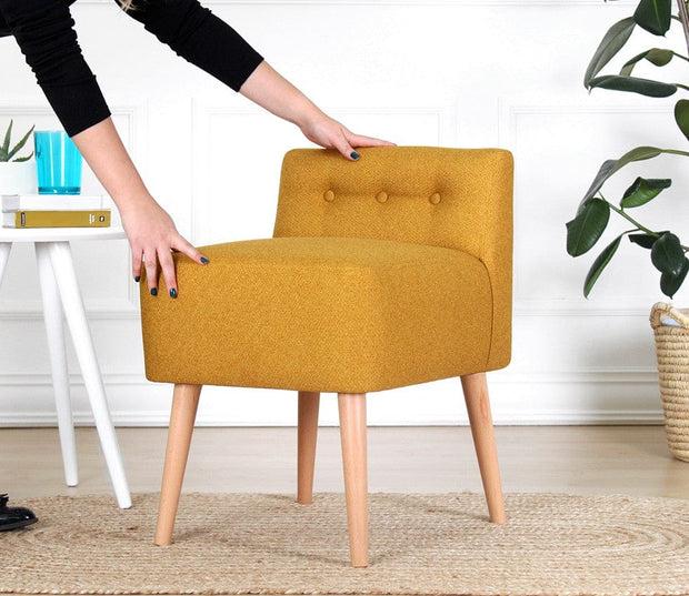Pouf in tessuto Moouv Giallo (2)
