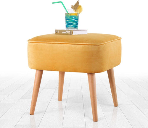 Pouf in tessuto Moouv Giallo