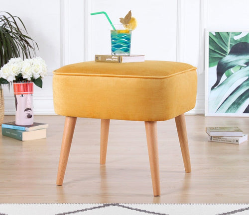 Pouf in tessuto Moouv Giallo (1)