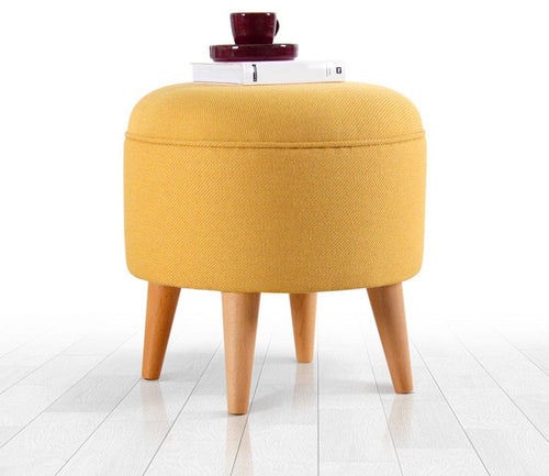 Pouf in tessuto Moouv Giallo