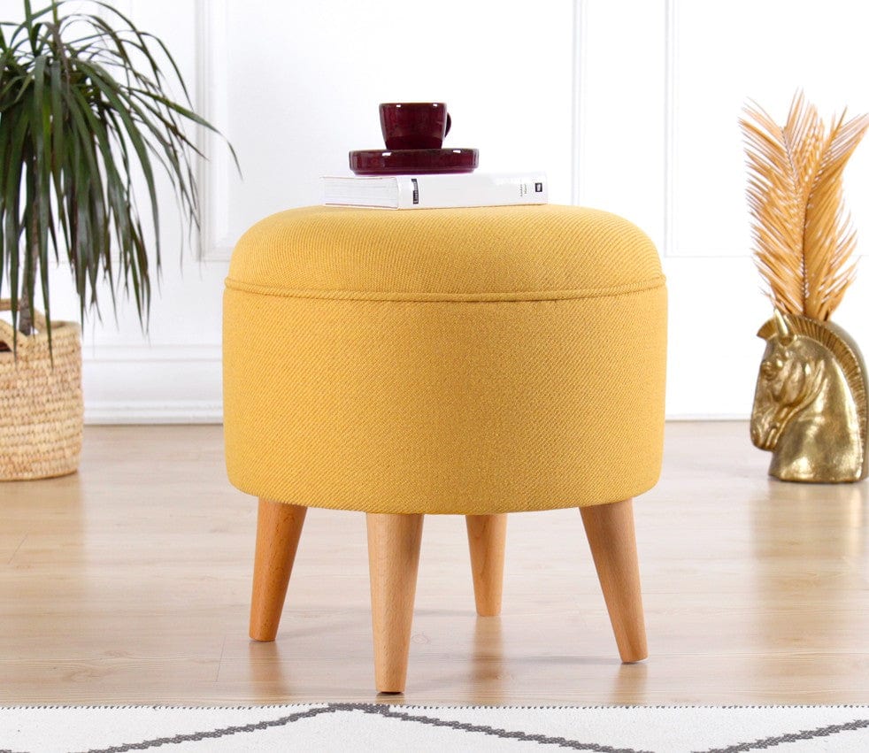 Pouf in tessuto Moouv Giallo (1)