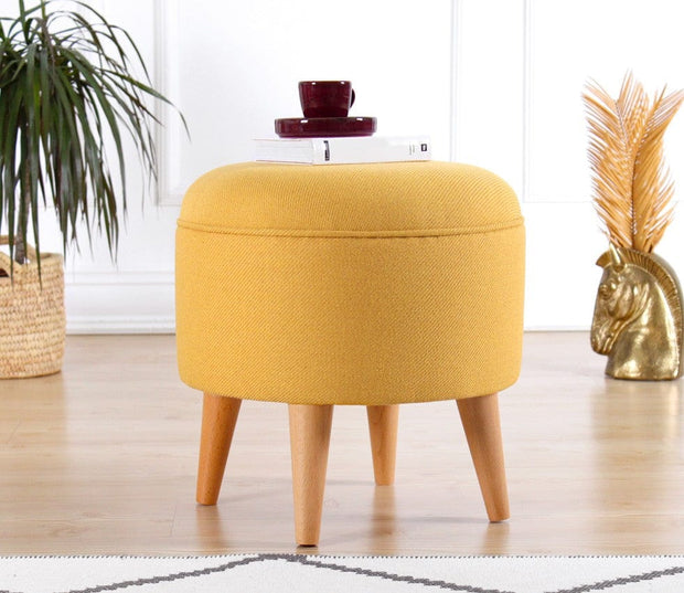 Pouf in tessuto Moouv Giallo (1)