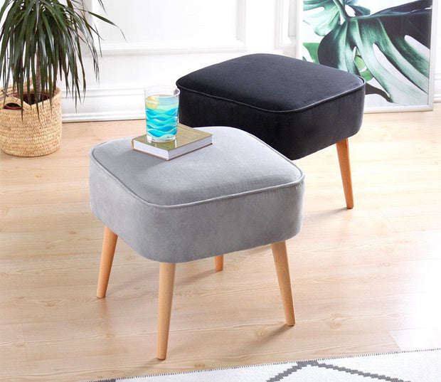 Pouf in tessuto Moouv Grigio (5)